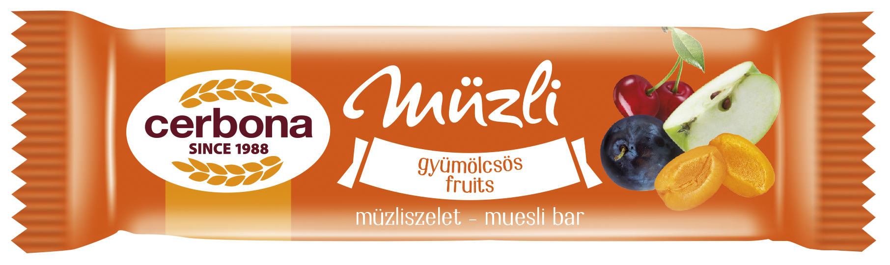 Cerbona Gyümölcsös müzliszelet 20g